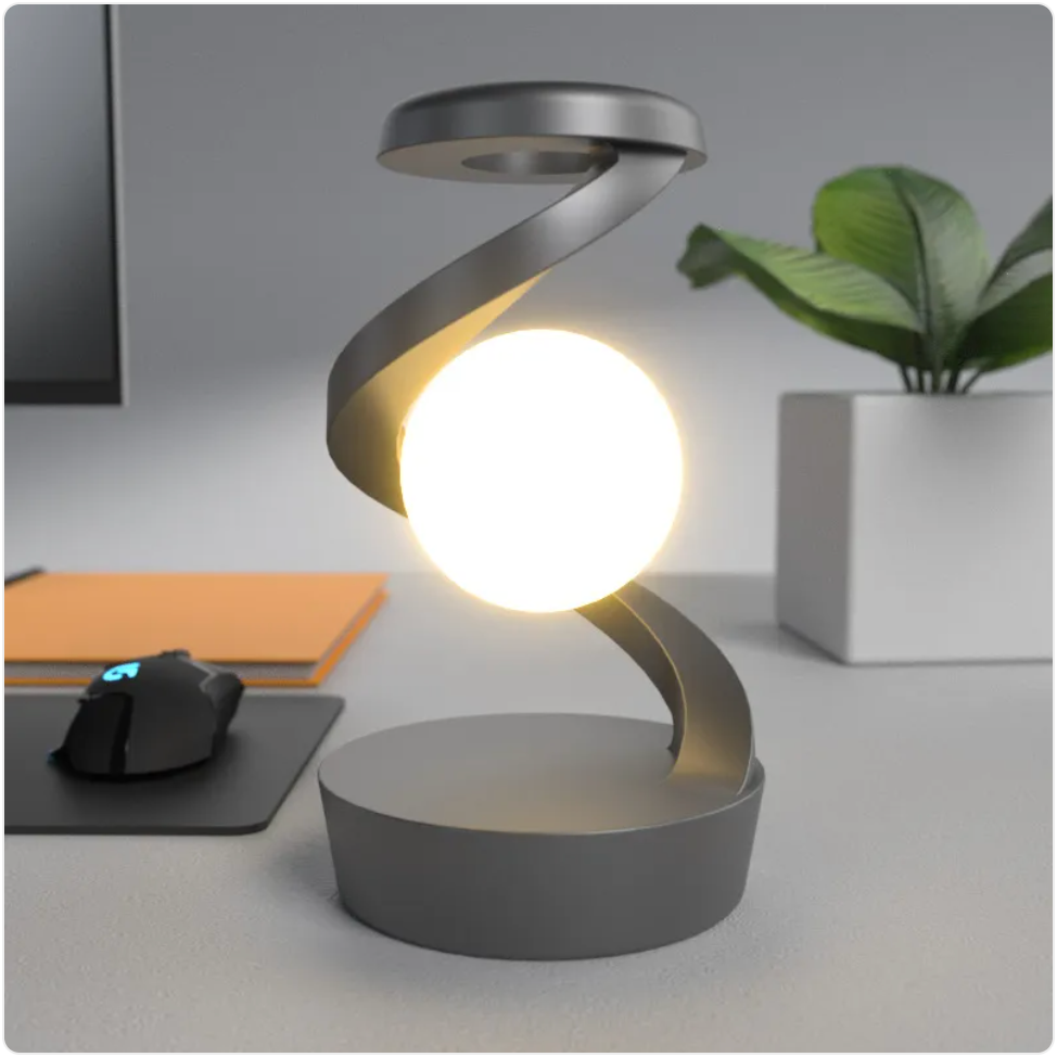 Lampe Lune Premium Rotative đ â Chargeur Sans Fil IntĂ©grĂ©