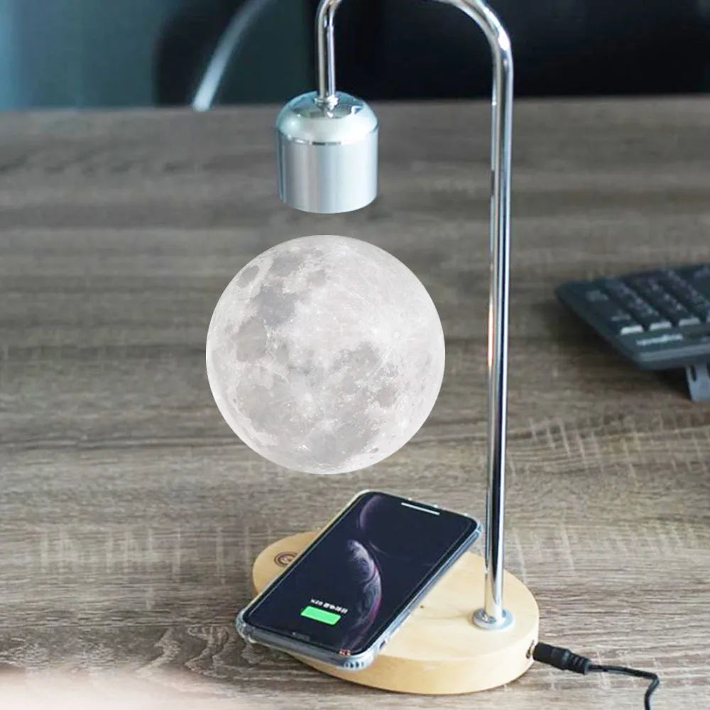 LunaFloat – Lampe Lune 3D Magnétique en Lévitation