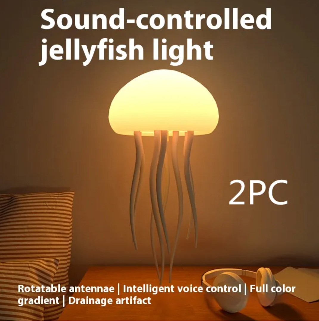 Lampe Méduse LED 🪼 — Ambiance Océan Hypnotique