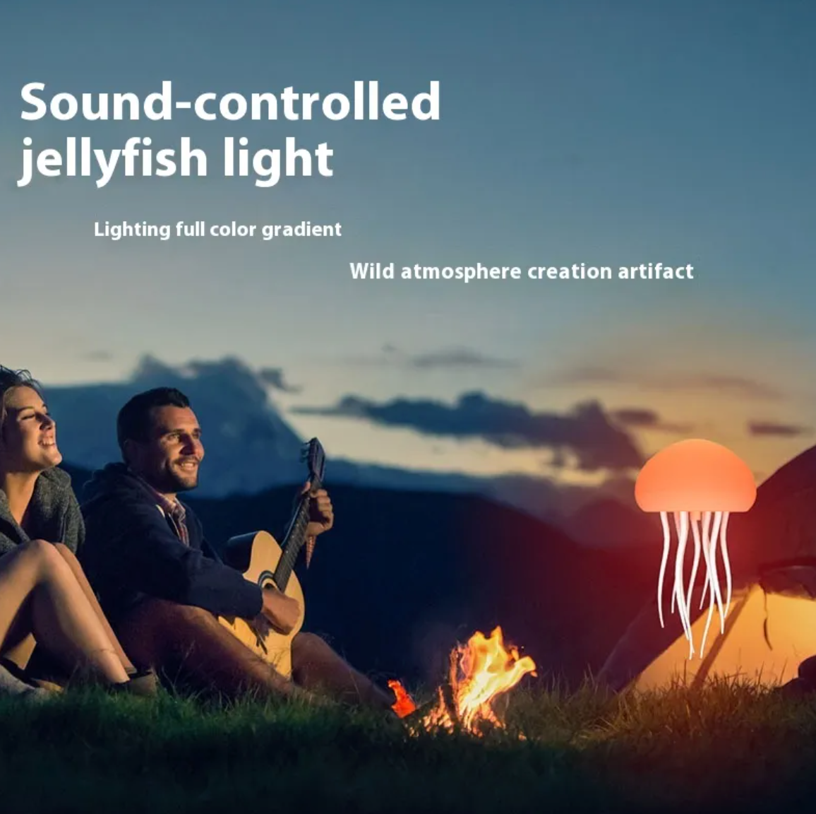 Lampe Méduse LED 🪼 — Ambiance Océan Hypnotique