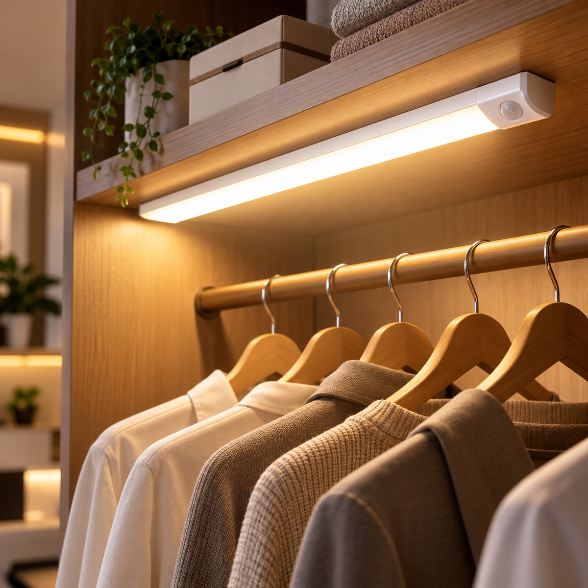 Barre LED Intelligente Rechargeable – Détecteur de Mouvement