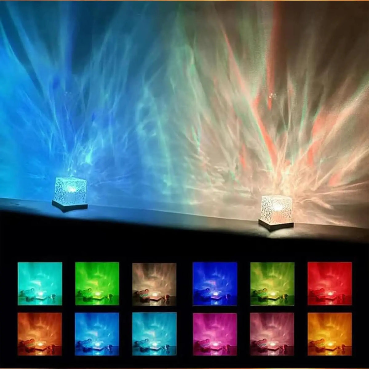 AquaGlow – Lampe Projecteur Océan 16 Couleurs