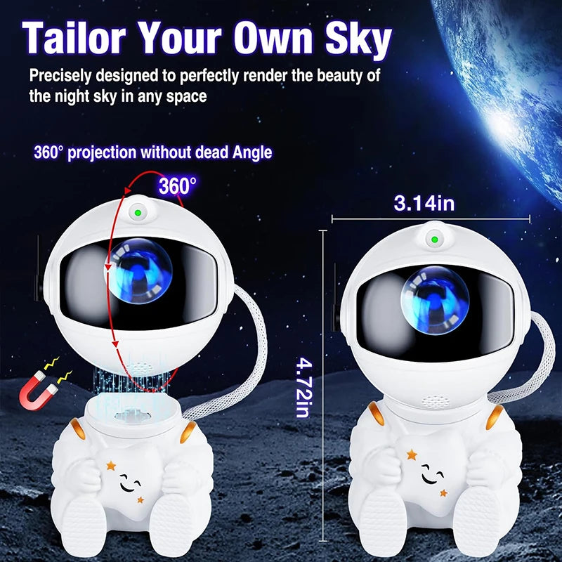 Projecteur Galaxie Astronaute – Veilleuse LED d'Ambiance Cosmique