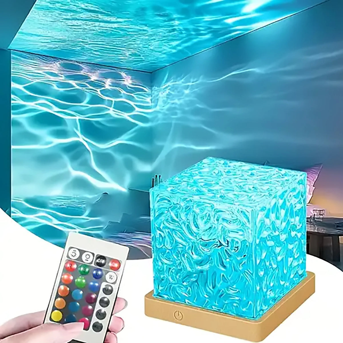 AquaGlow – Lampe Projecteur Océan 16 Couleurs