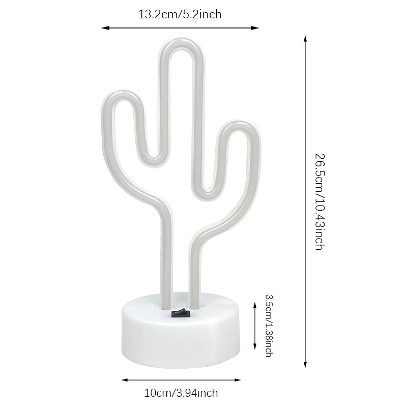 Lampe Cactus LED — Veilleuse Mignonne, Lumière Douce & Minuterie Auto