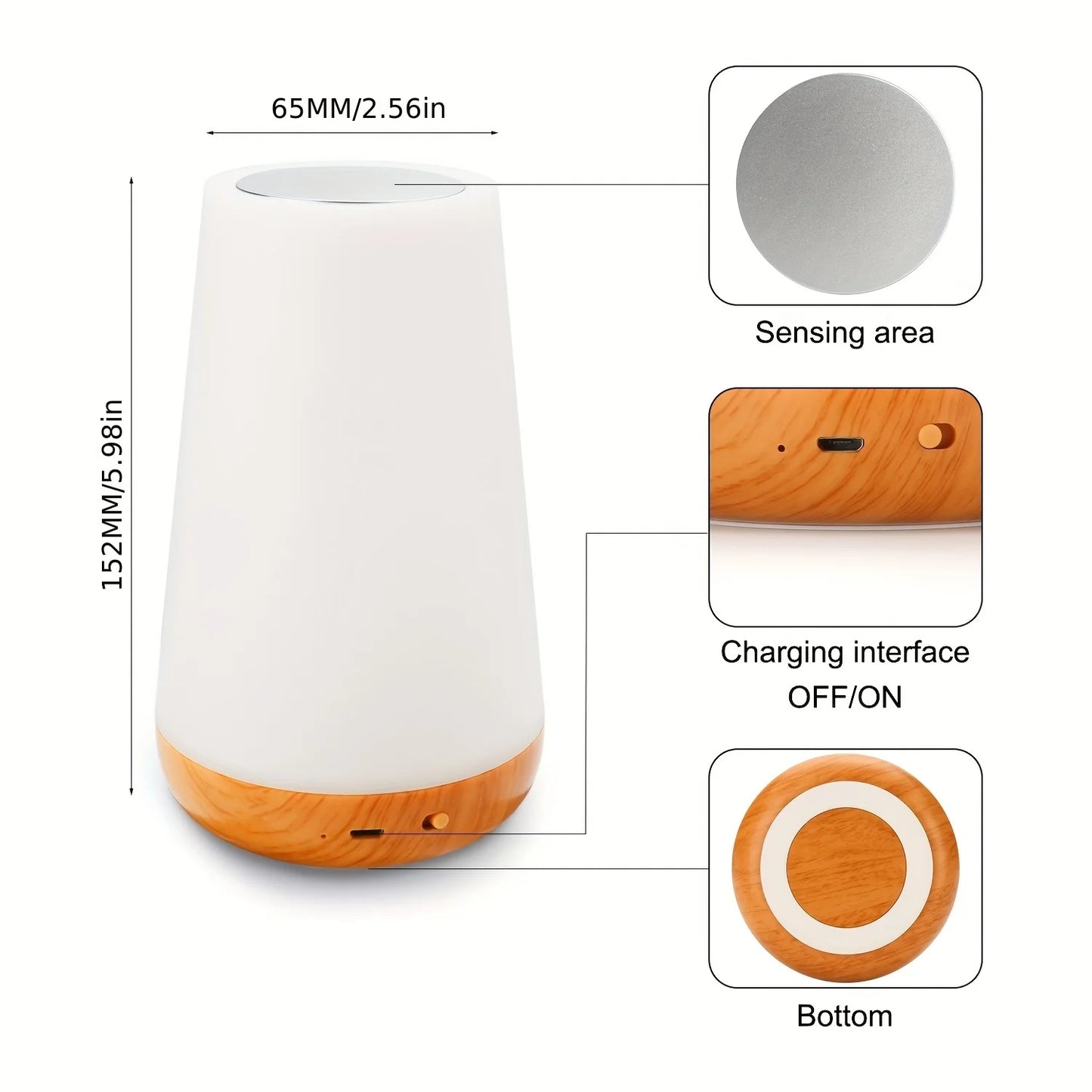 Lampe Ambiance RGB — 13 Couleurs, Télécommande & Tactile