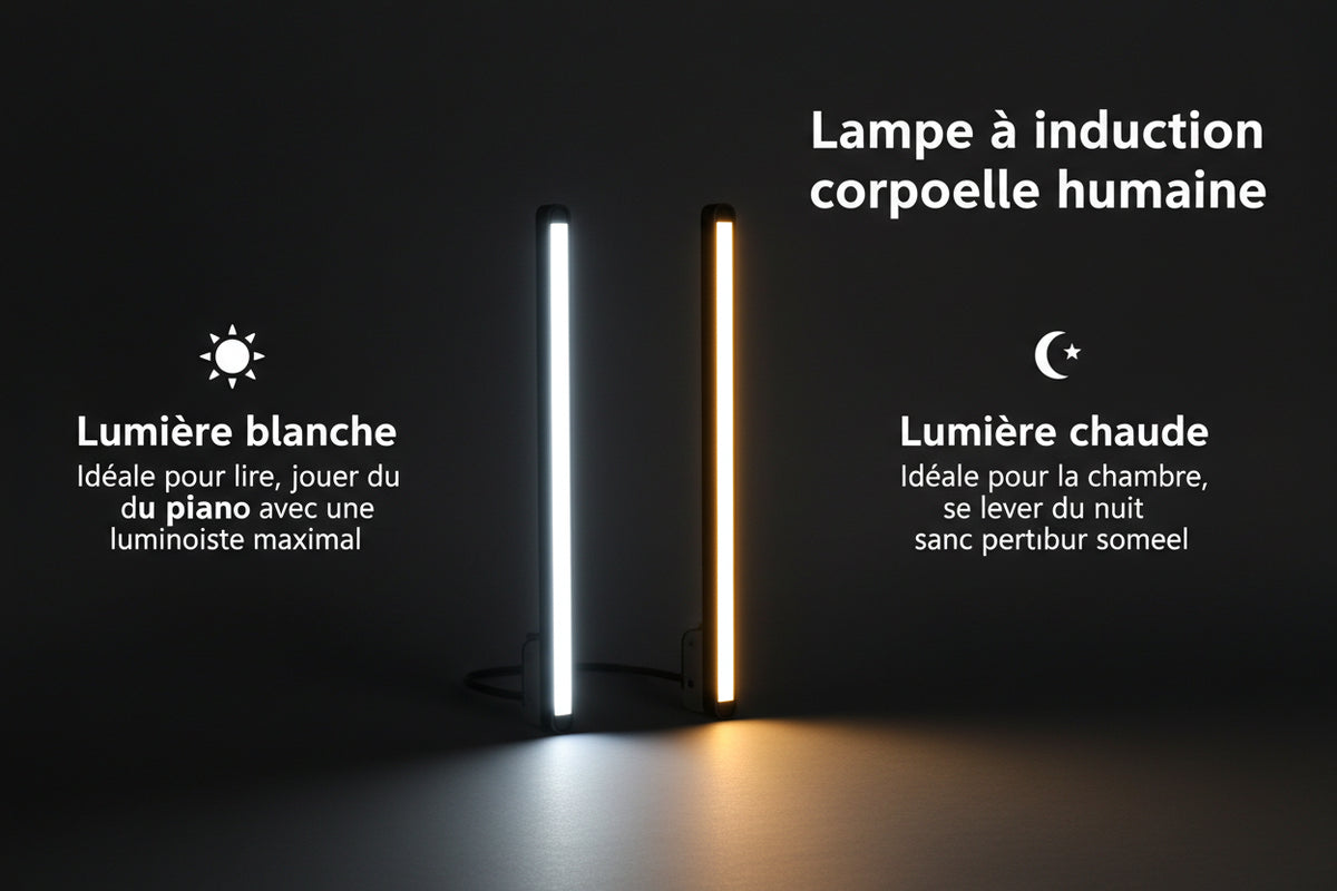 Barre LED Intelligente Rechargeable – Détecteur de Mouvement