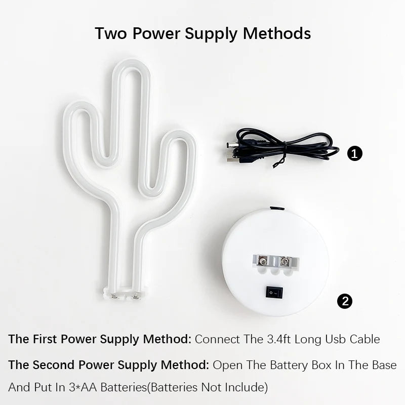 Lampe Cactus LED — Veilleuse Mignonne, Lumière Douce & Minuterie Auto