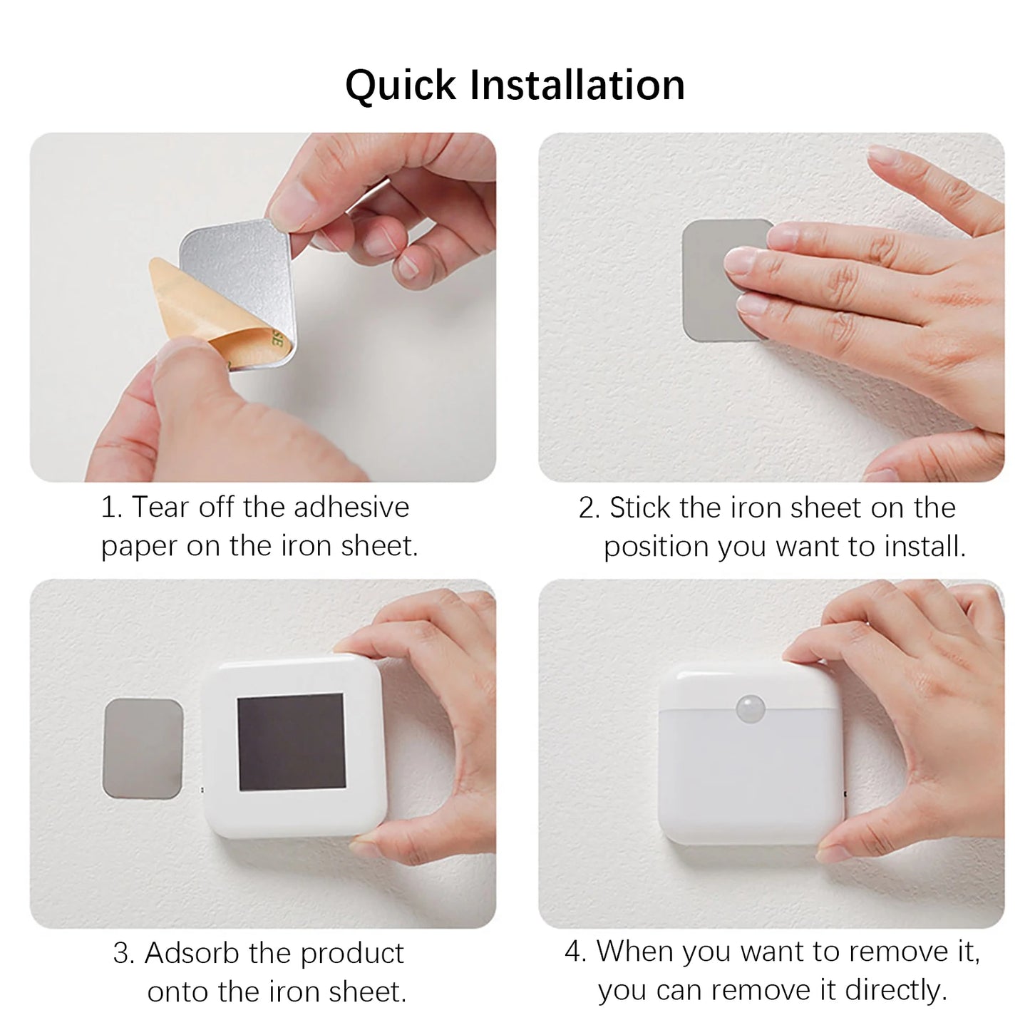 Veilleuse LED Intelligente – Détecteur de Mouvement Sans Fil Rechargeable
