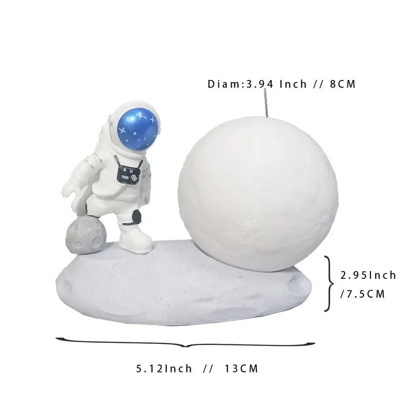 Veilleuse Astronaute Lune — Lampe Tactile Premium